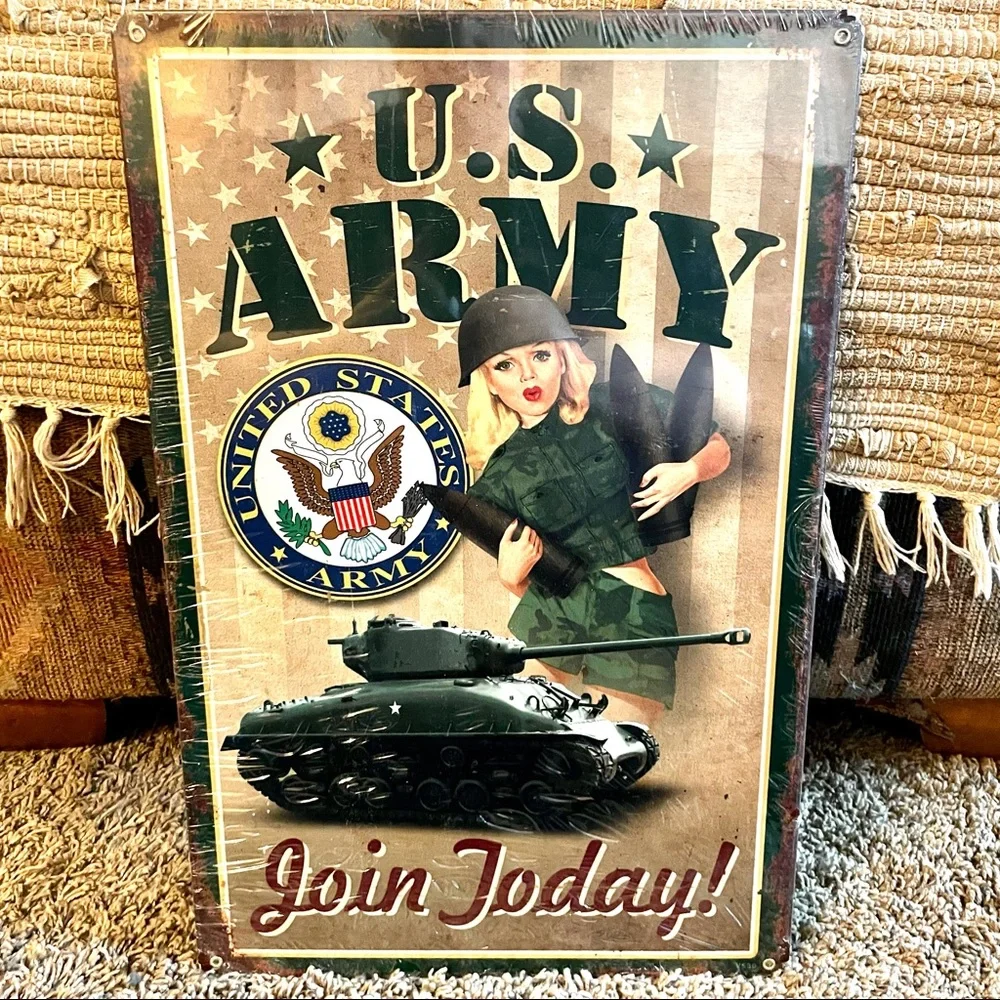 NEW Heavy Duty Steel U.S. Army Join Today Metal Sign